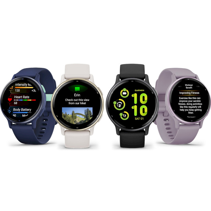 Смарт-годинник GARMIN Vivoactive 5 Slate Aluminium Bezel with Black Case and Silicone Band (010-02862-10)