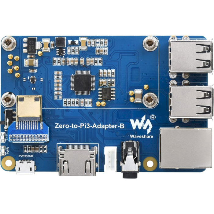 Плата-адаптер WAVESHARE Raspberry Pi Zero 2 to 3B (WAV-22383)
