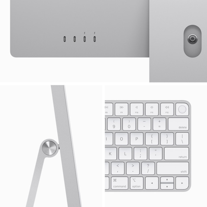 Моноблок APPLE iMac 24" Retina 4.5K M3 Silver (MQRJ3UA/A)