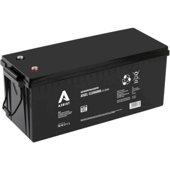 Акумуляторна батарея AZBIST 12V 200Ah (12В, 200Агод) (ASGEL-122000M8)