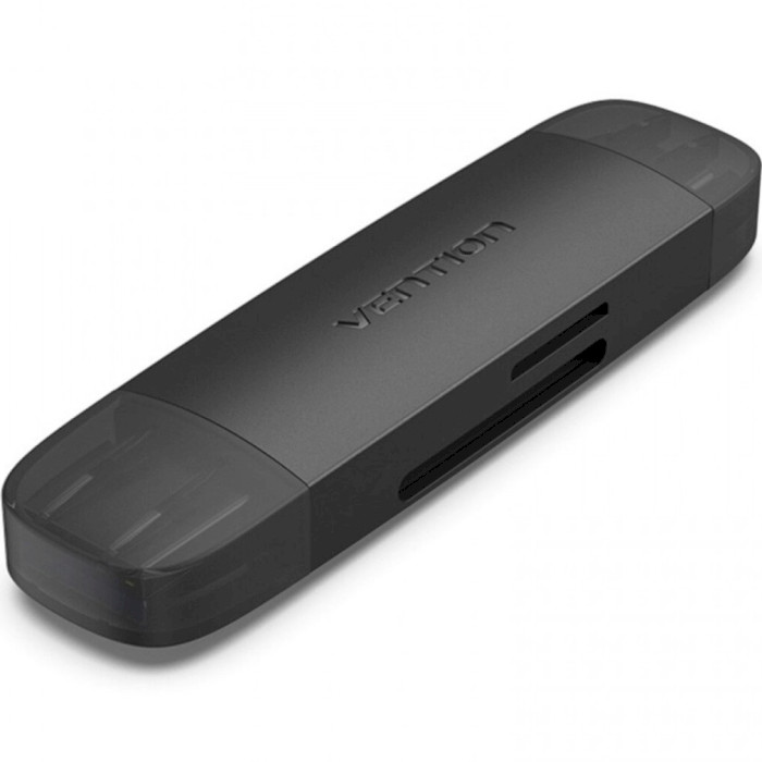 Кардридер VENTION USB3.0 SD+TF Card Reader Dual Drive Letter Black (CLKB0)