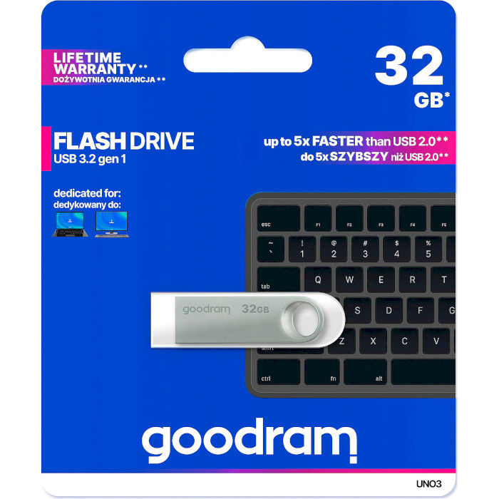 Флешка GOODRAM UNO3 32GB (UNO3-0320S0R11)