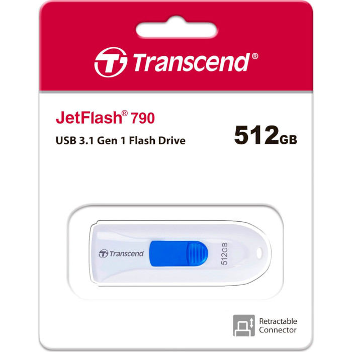 Флэшка TRANSCEND JetFlash 790 512GB (TS512GJF790W)