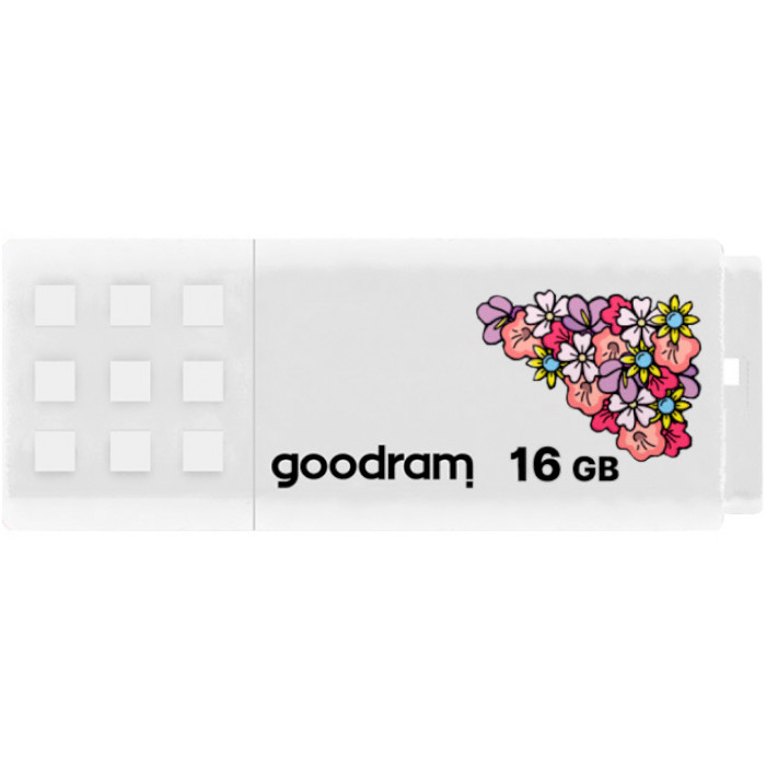 Флэшка GOODRAM UME2 16GB USB2.0 Spring White (UME2-0160W0R11-SP)