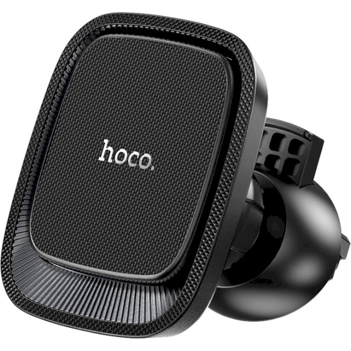 Автотримач для смартфона HOCO CA115 Blue Shark Air Outlet Magnetic Car Holder Black Metal Gray