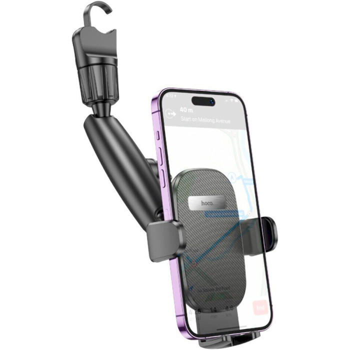 Автотримач для смартфона HOCO H17 Waves Rearview Mirror Car Holder Black