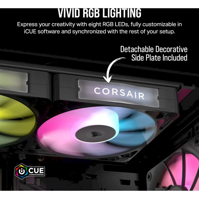 Вентилятор CORSAIR iCUE Link RX120 RGB PWM Black (CO-9051017-WW)