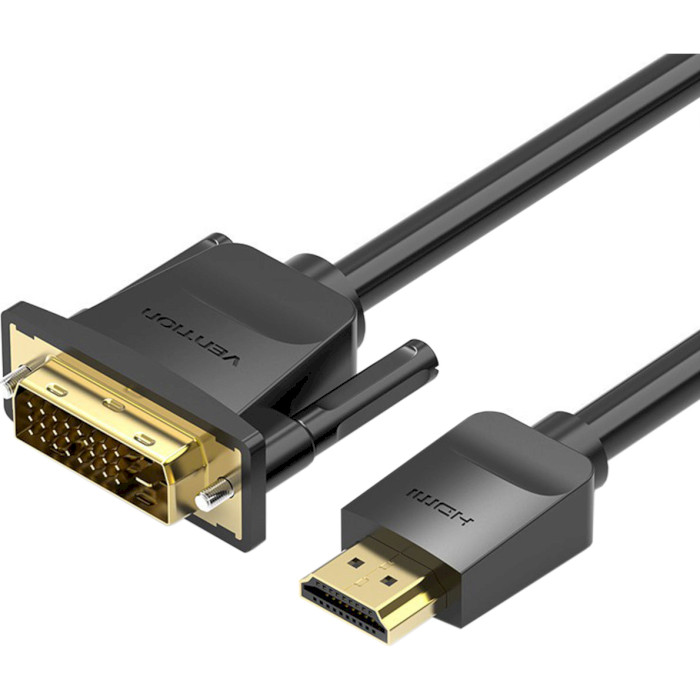 Кабель VENTION HDMI to DVI Cable HDMI - DVI 1.5м Black (ABFBG)