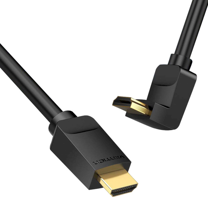 Кабель VENTION HDMI Right Angle Cable 90 Degree HDMI v2.0 1.5м Black (AARBG)