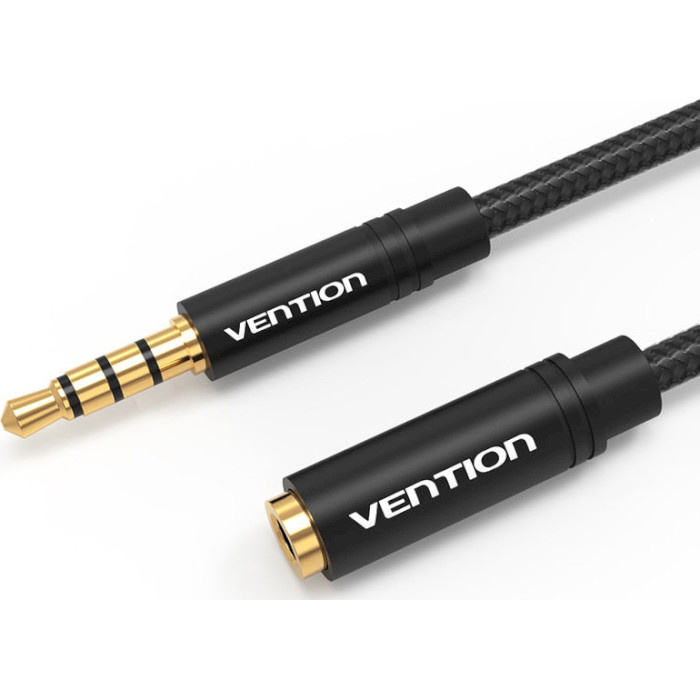 Кабель-подовжувач VENTION 3.5mm Audio Extension Cable mini-jack 3.5mm 8м Black (BHCBK)