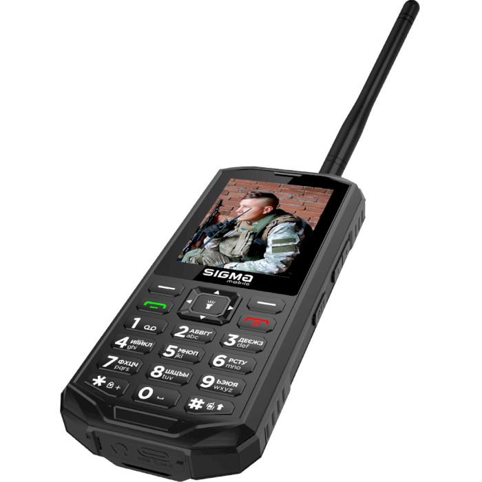 Мобільний телефон-рація SIGMA MOBILE X-treme PA68 Wave Black (4827798466612)