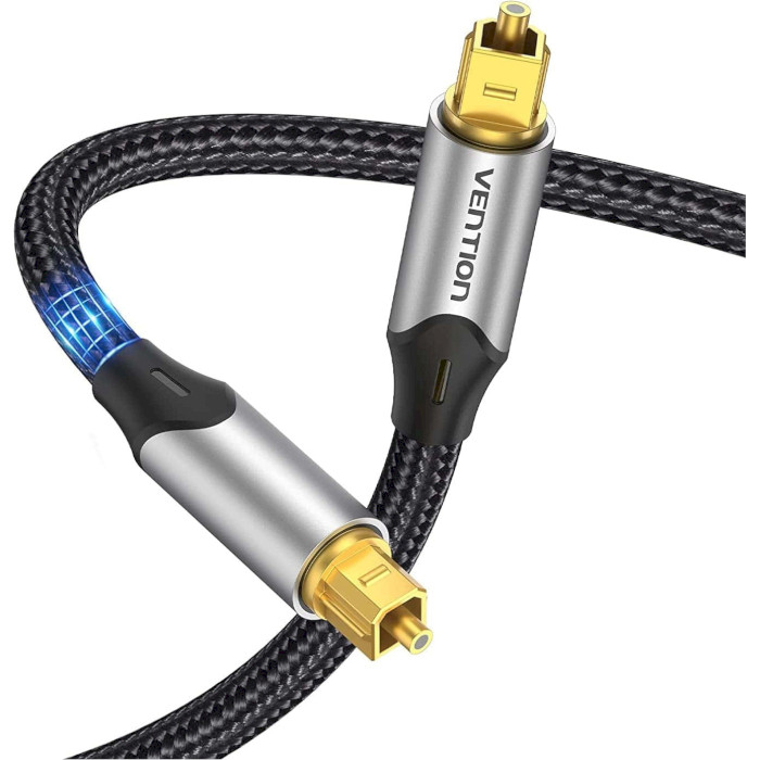 Кабель оптический (аудио) VENTION Optical Fiber Audio Cable TOSLINK 2м Gray (BAVHH)