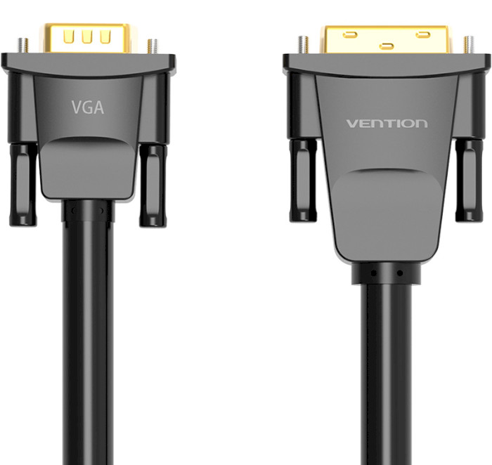 Кабель VENTION Male to Male DVI - VGA 1м Black (EABBF)