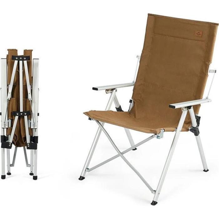 Стул кемпинговый NATUREHIKE TY03 Plus Outdoor Folding Chair Coffee (CNH22JU059)