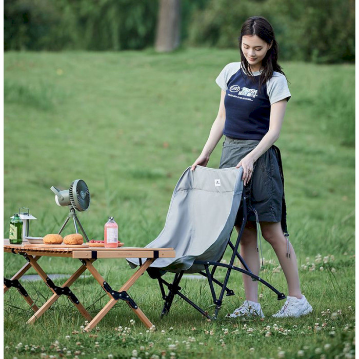 Стілець кемпінговий NATUREHIKE Outdoor Folding Chair Gray (CNK23JU0001-GY)