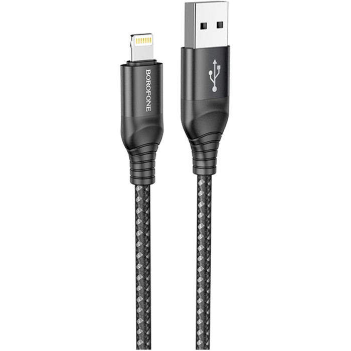 Кабель BOROFONE BX56 Delightful USB-A to Lightning 1м Black