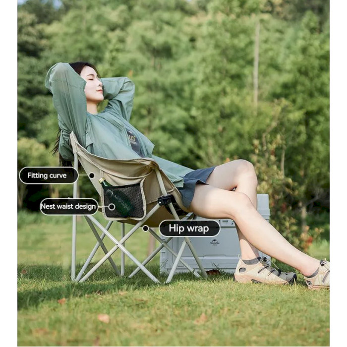 Стілець кемпінговий NATUREHIKE Outdoor Folding Chair Graphite (CNH23JU13002-GR)