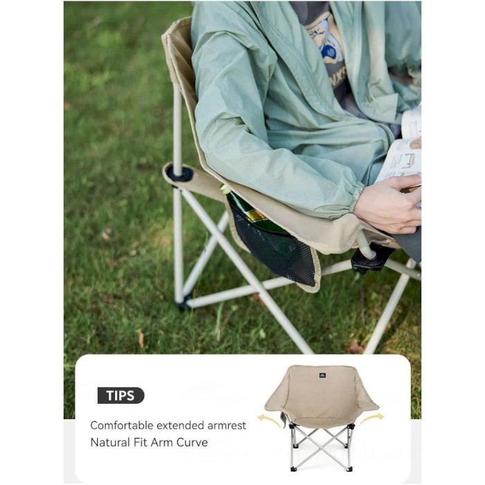 Стілець кемпінговий NATUREHIKE Outdoor Folding Chair Graphite (CNH23JU13002-GR)