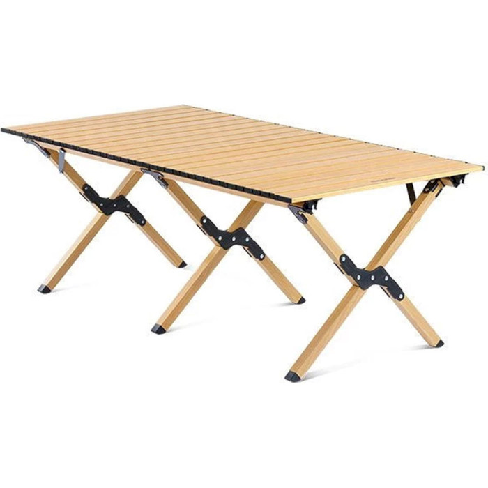 Кемпінговий стіл NATUREHIKE Outdoor Lightweight Aluminium Oak Grain Omelet Table S 60x57см Oak (CNK2300JU010-S-OK)