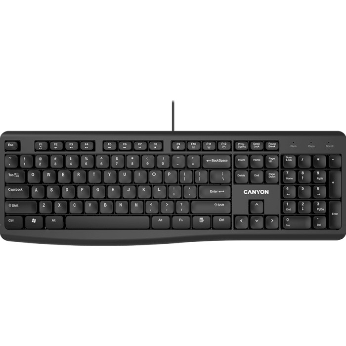 Клавіатура CANYON KB-50 UA Black (CNE-CKEY5-UA)