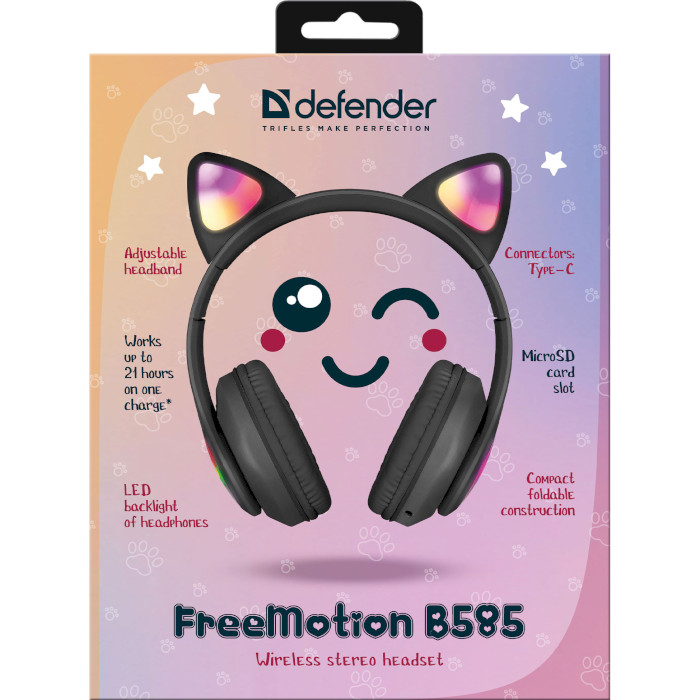 Навушники DEFENDER FreeMotion B585 Black (63586)