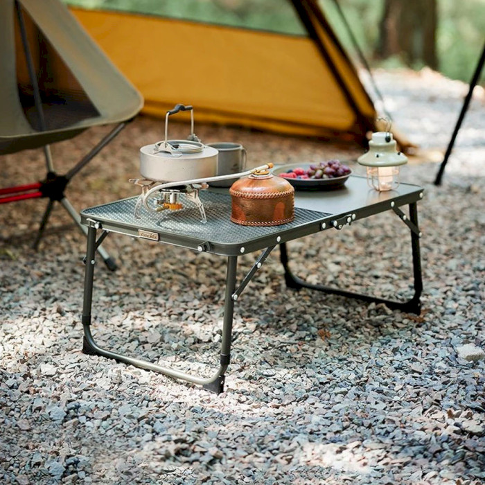 Кемпінговий стіл NATUREHIKE Camping Lightweight MDF Folding Mini Table 60x40см Green (CNK23JU011-GR)