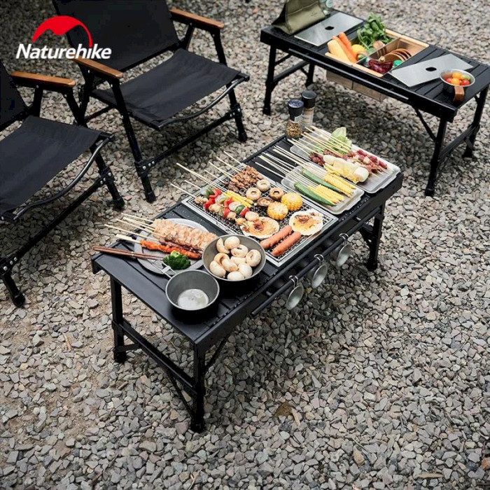Кемпинговый стол NATUREHIKE Outdoor IGT Folding Table 88x39см Black (NH21JU011)