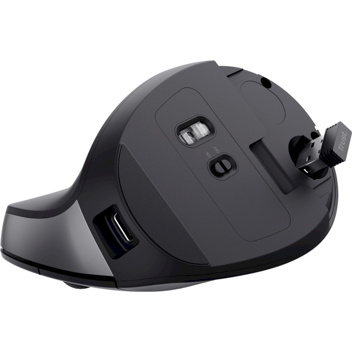 Вертикальна миша TRUST Bayo 2 Ergonomic Wireless Black (25145)