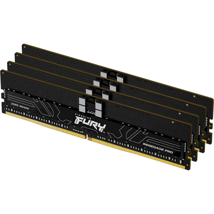 Модуль пам'яті DDR5 6000MHz 128GB Kit 4x32GB KINGSTON FURY Renegade Pro EXPO ECC RDIMM