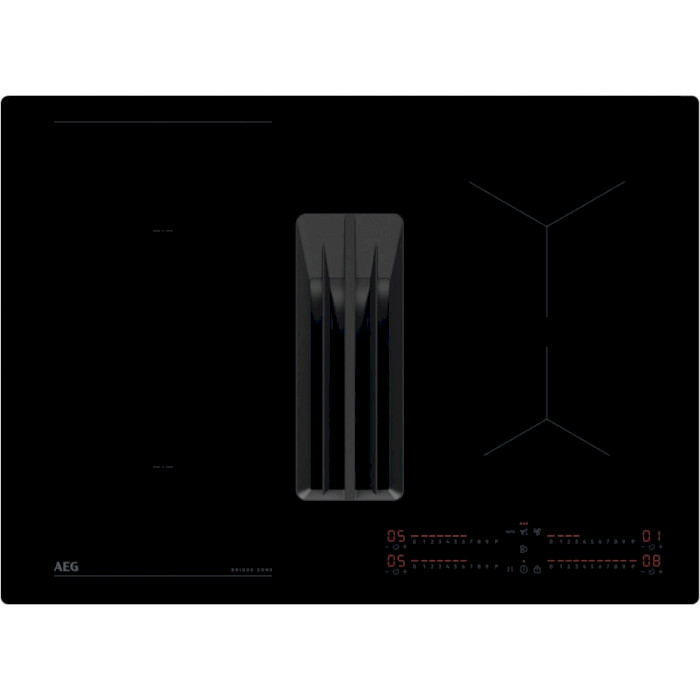 Варочная поверхность индукционная с вытяжкой AEG NCH74B01AB