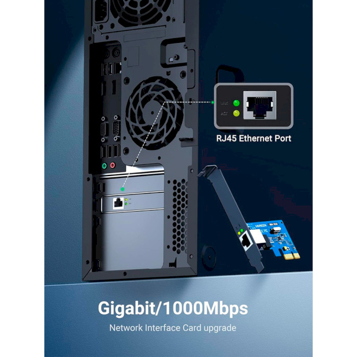 Мережева карта UGREEN US230 Gigabit Ethernet PCIe (30771)