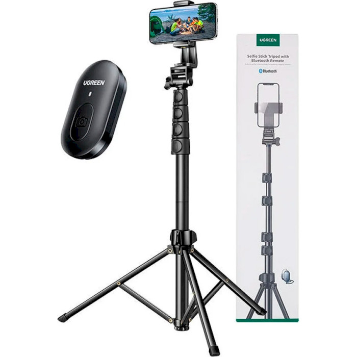 Монопод-трипод UGREEN LP680 Selfie Stick Tripod with Bluetooth Remote (15609)