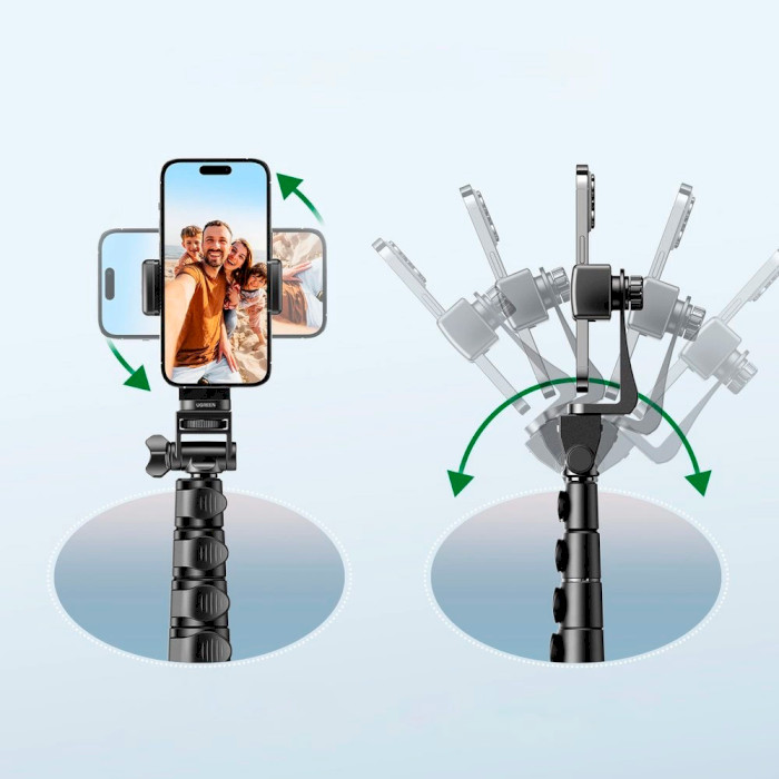 Монопод-трипод UGREEN LP680 Selfie Stick Tripod with Bluetooth Remote (15609)