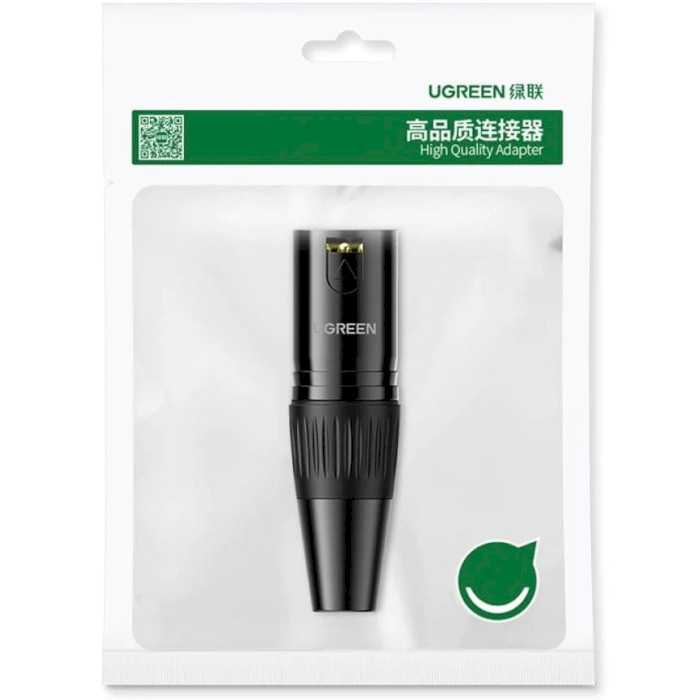 Коннектор UGREEN AV162 Cannon Male Connector XLR Black (80439)