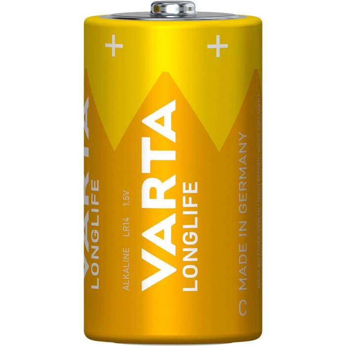 Батарейка VARTA Longlife C 2шт/уп (04114 101 412)