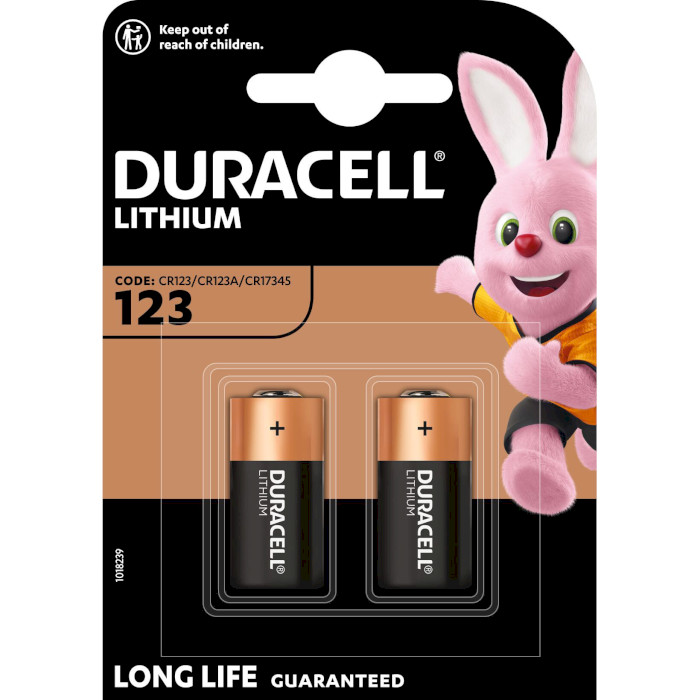 Батарейка DURACELL Lithium CR123A 2шт/уп (5002979)