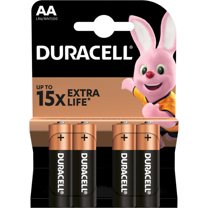 Батарейка DURACELL Basic AA 4шт/уп (81545403)