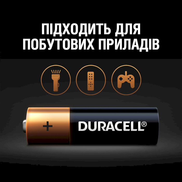 Батарейка DURACELL Basic AA 4шт/уп (81545403)
