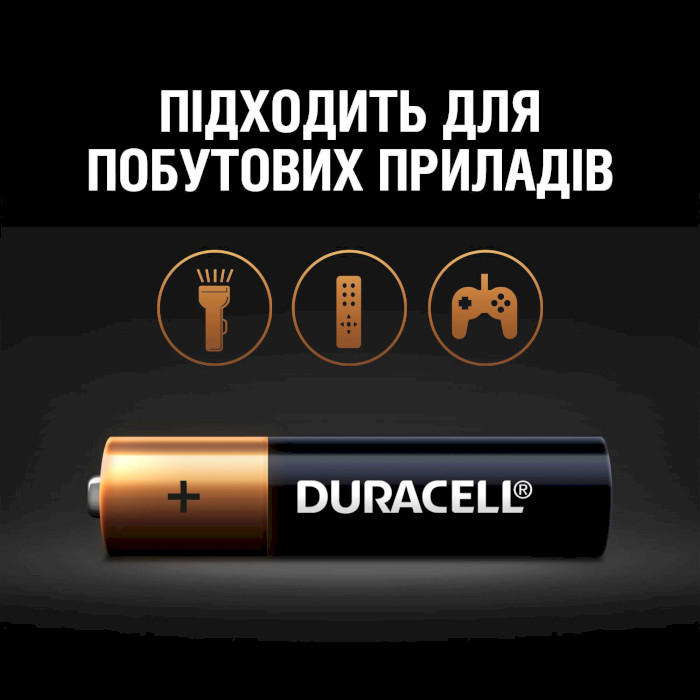 Батарейка DURACELL Basic AAA 10шт/уп (5002509)