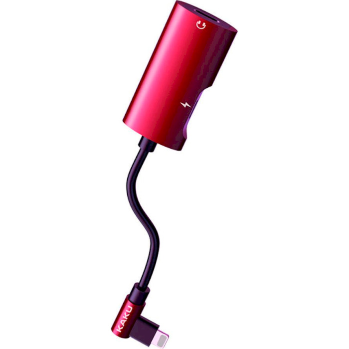 Адаптер iKAKU MAIQI 4-in-1 Audio Converter Lightning Red (KSC-377-L-R)