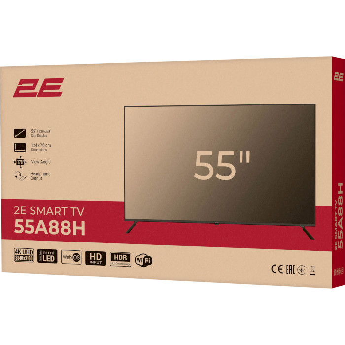 Телевизор 2E 55" miniLED 4K 55A88H