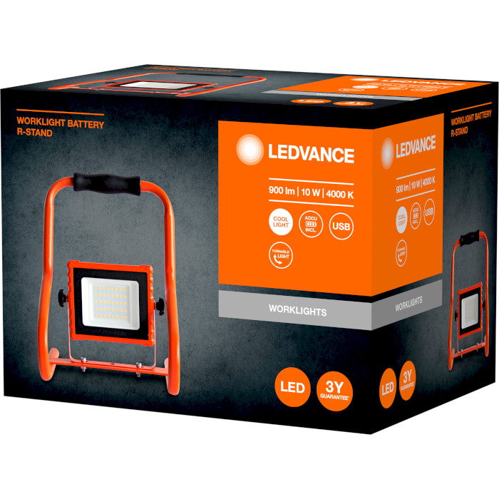 Прожектор LED LEDVANCE LED Worklight Battery R-Stand 10W 4000K (4058075576476)