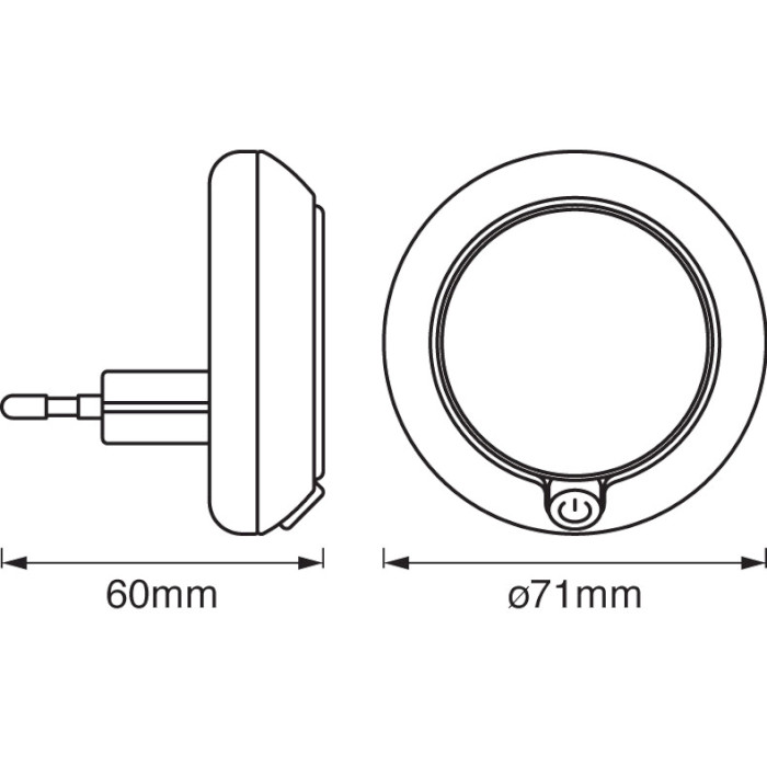 Ночник LEDVANCE Lunetta Round White (4058075266827)