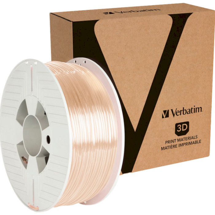 Пластик (филамент) для 3D принтера VERBATIM PETG 2.85mm, 1кг, Clear (55059)