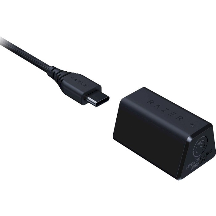 Мышь игровая RAZER DeathAdder V3 Pro w/HyperPolling Wireless Dongle Black (RZ01-04630300-R3WL)