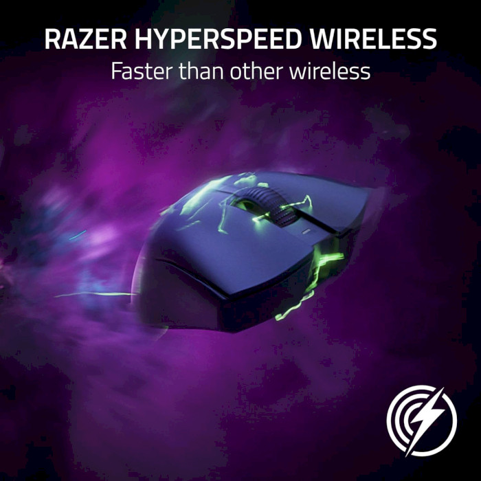 Миша ігрова RAZER DeathAdder V3 Pro w/HyperPolling Wireless Dongle Black (RZ01-04630300-R3WL)