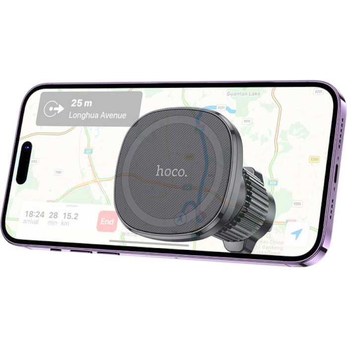 Автодержатель для смартфона HOCO H34 Mini Size And Strong Magnet Air Outlet Car Holder Black
