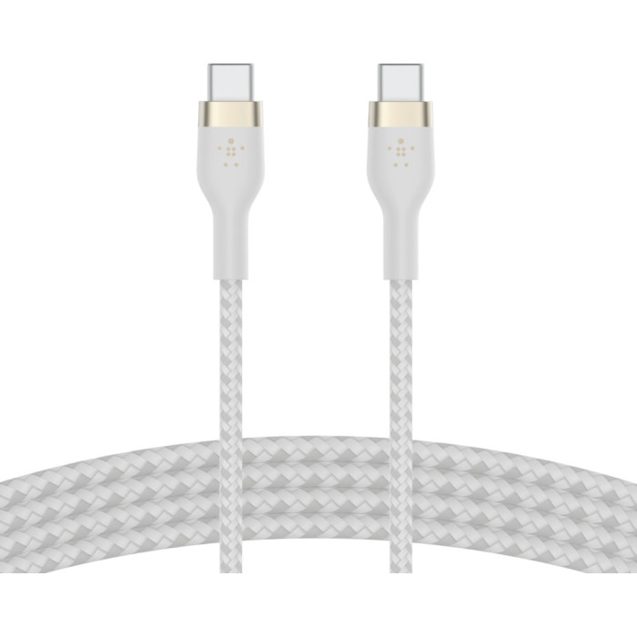 Кабель BELKIN Boost Up Charge Pro Flex USB-C to USB-C 2м White (CAB011BT2MWH)