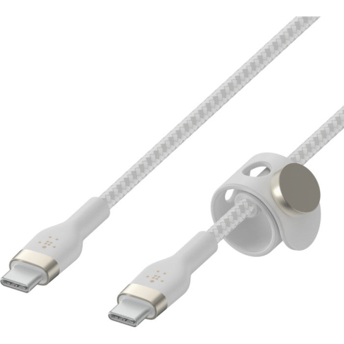 Кабель BELKIN Boost Up Charge Pro Flex USB-C to USB-C 2м White (CAB011BT2MWH)