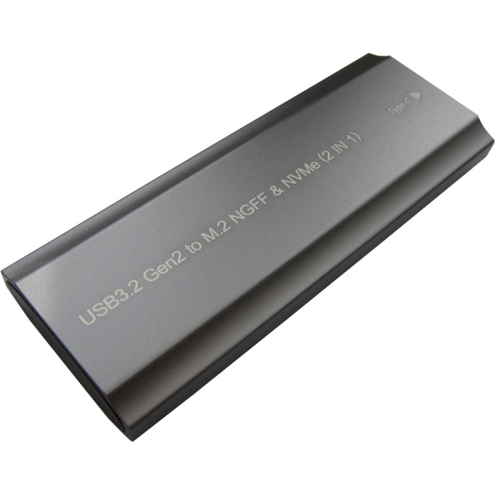 Карман внешний DYNAMODE NVMe/SATA M.2 SSD to USB 3.2 Gray (DM-CAD-SSD05)
